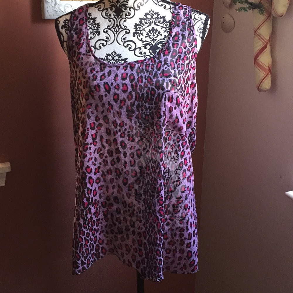 🔮Miley Cyrus🔮🔮sheer pink🔮xL🔮racer back🔮